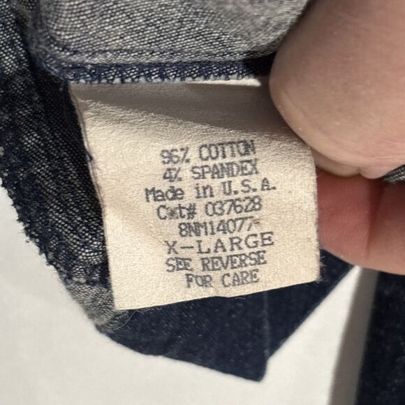 Paris Blues Vintage 90s Y2K  Jacket Womens XL  Dark Wash Made In USA Jean - Picture 14 of 16